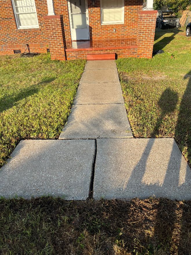 After JT Pressure wash at theis Pensacola residential location
